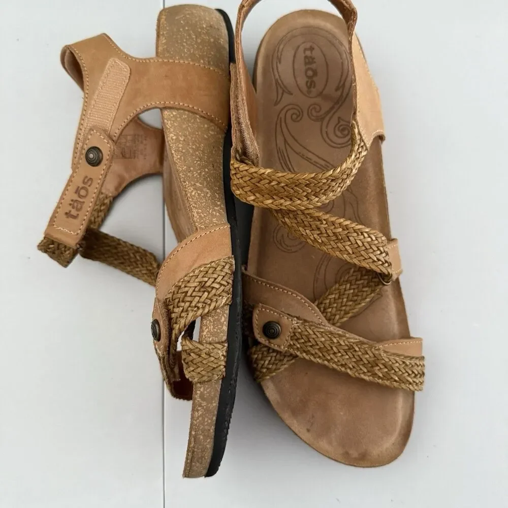 Taos Trulie Camel Sandals Womens US Size 10/10.5 EU 41